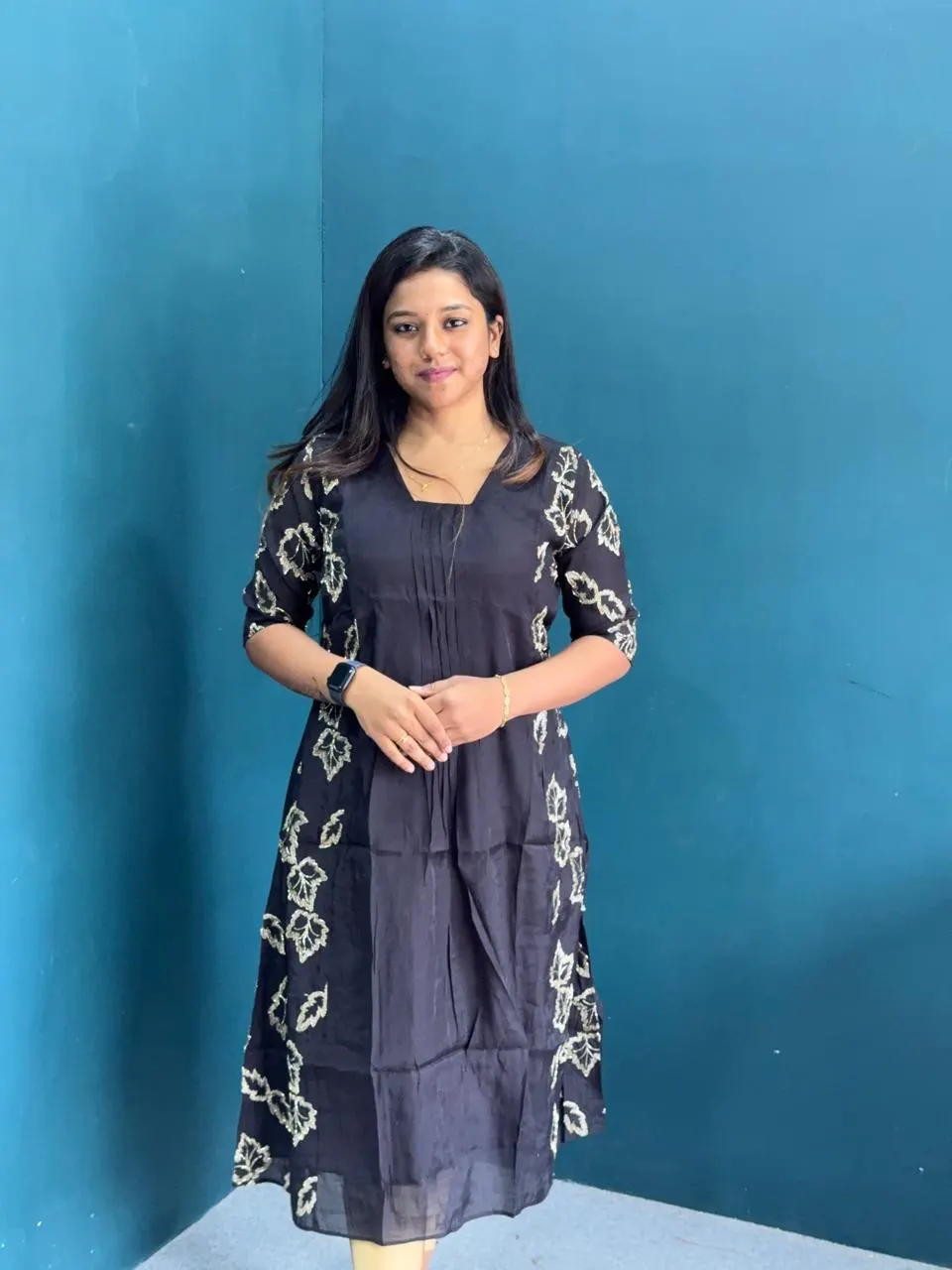 Embroidered A-line Kurti 002