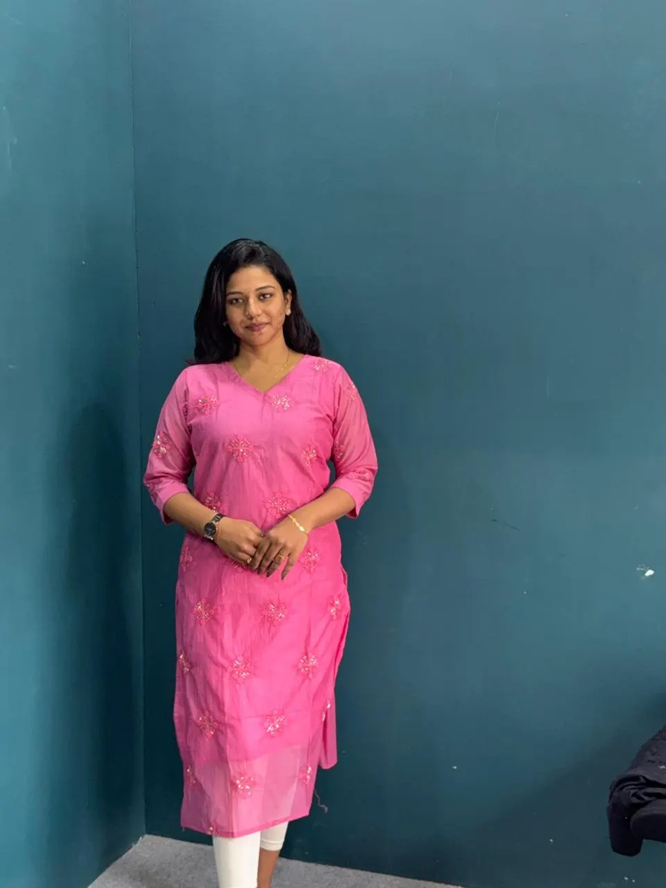 Chanderi silk Kurti- 001
