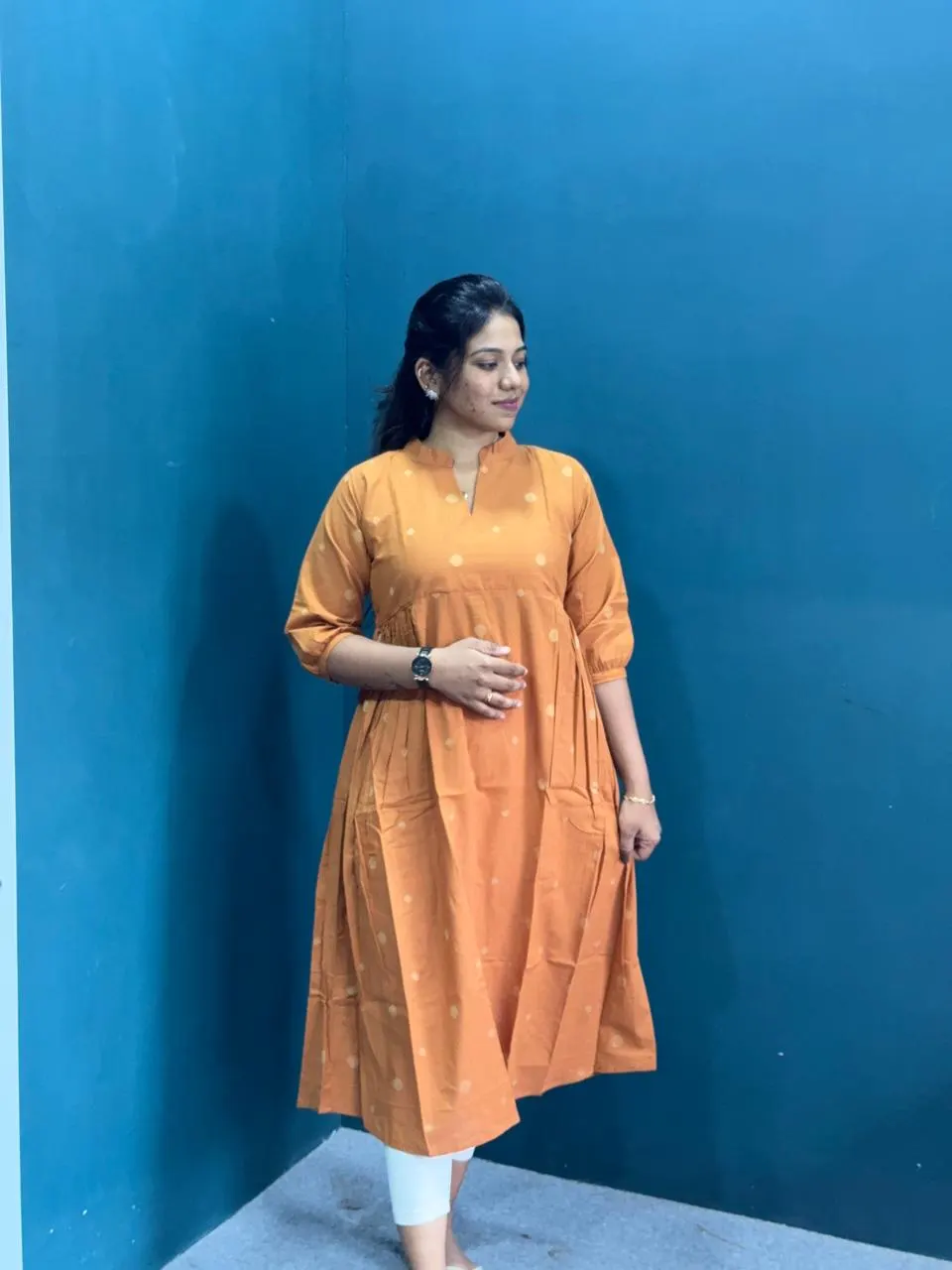 Cotton A-line kurti