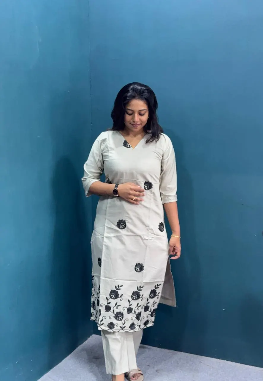 Premium Cotton Embroidered Co-Ord Set